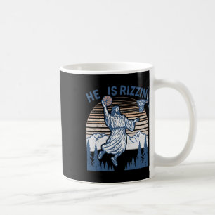 Taza De Café Él ha resucitado divertido Pascua Jesús jugando Sk