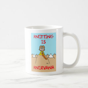 Taza De Café el hacer punto es knirvana