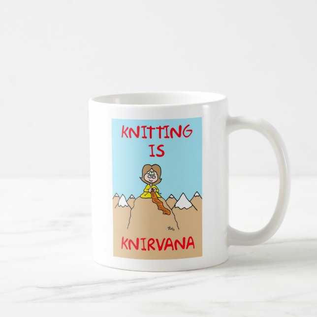 Taza De Café el hacer punto es knirvana (Derecha)