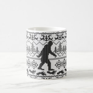 Taza De Café El hacer punto feo ido del suéter del navidad de
