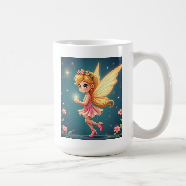 Taza De Café El hada de la luz Mugs (Derecha)