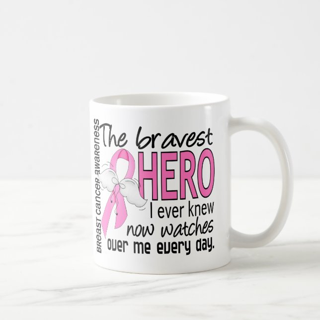 Taza De Café El héroe más valiente conocía nunca al cáncer de (Derecha)