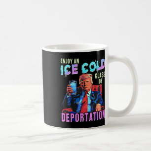Taza De Café El Hielo Disfruta De Un Helado Frío De Deportación