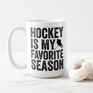 Taza De Café El hockey es mi temporada favorita
