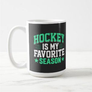 Taza De Café El hockey es mi temporada favorita