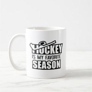 Taza De Café El hockey es mi temporada favorita