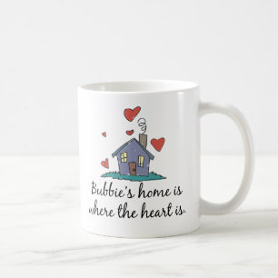 Taza De Café El hogar de Bubbie es donde está el corazón