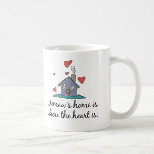 Taza De Café El hogar de Memaw es donde está el corazón