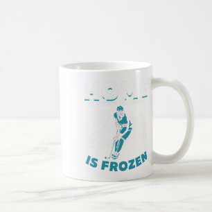 Taza De Café El hogar del jugador de hockey es donde el agua es
