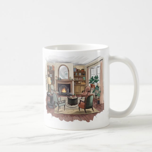 Taza De Café El hogar elegante es donde reina la calma (Derecha)