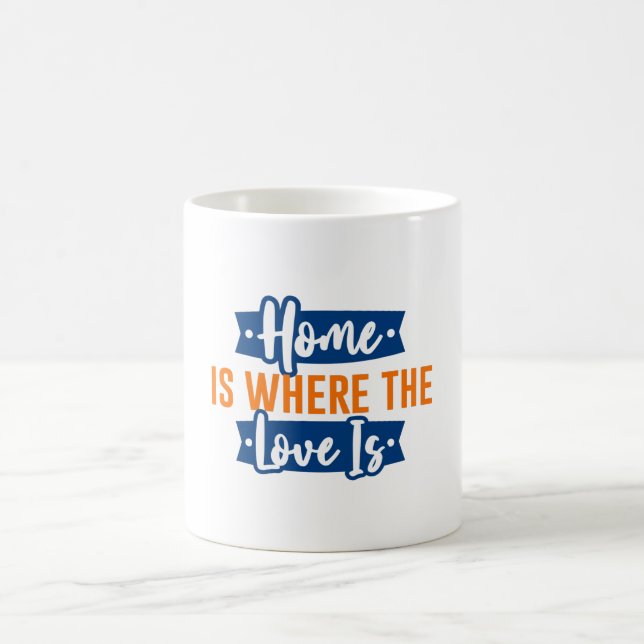 Taza De Café El hogar es donde está el amor (Centro)