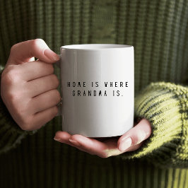 Taza De Café El hogar es donde está la abuela