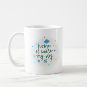 TAZA DE CAFÉ EL HOGAR ES DÓNDE ESTÁ MI PERRO
