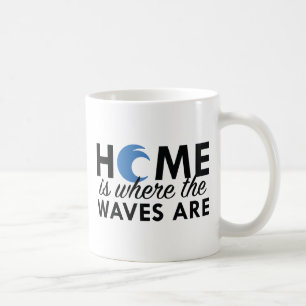 Taza De Café El Hogar Es Donde Están Las Ondas
