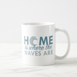 Taza De Café El Hogar Es Donde Están Las Ondas