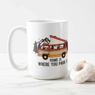 Taza De Café El hogar es donde lo estacionas