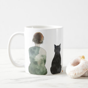 Taza De Café El hogar es donde mis gatos son una madre de gato 