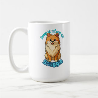 Taza De Café El hogar es donde nos acurrucamos - Lindo Pomerani