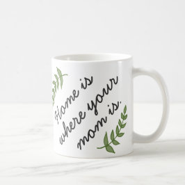 Taza De Café El hogar es donde tu mamá es el regalo del día de