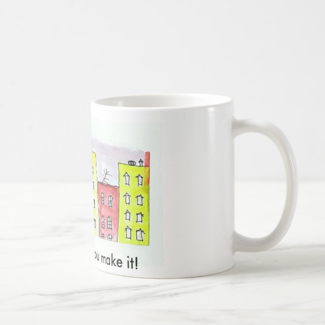 Taza De Café ¡El hogar es donde usted lo hace! (Derecha)