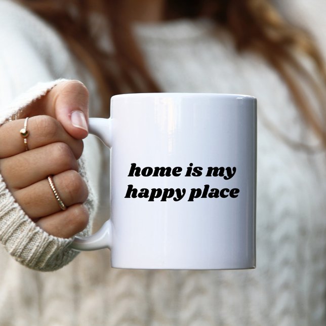 Taza De Café El hogar es mi lugar feliz Coffee Mug (Subido por el creador)