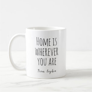 Taza De Café El hogar está donde tú estás