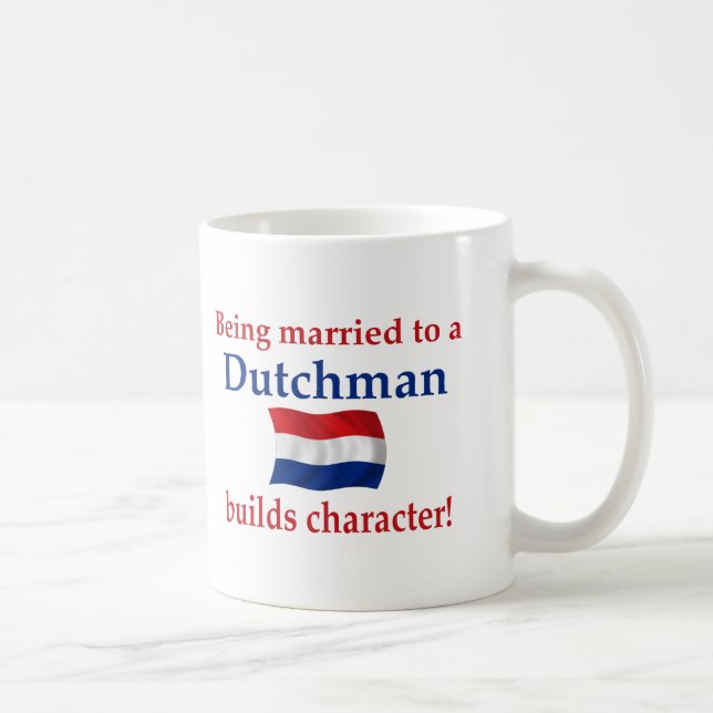 Taza De Café El holandés construye el carácter (Derecha)