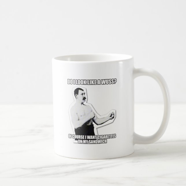Taza De Café ¡El hombre de hombres pega excesivamente otra vez! (Derecha)