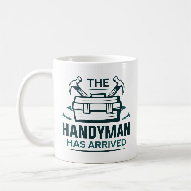 Taza De Café El Hombre De Mano Ha Llegado (Izquierda)