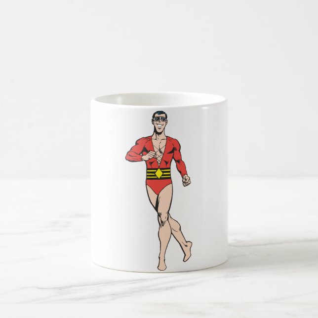 Taza De Café El hombre del plástico está parado (Centro)