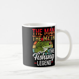 Taza De Café El Hombre El Mito De La Caza De Peces De La Leyend