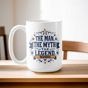 Taza De Café El Hombre El Mito La Leyenda   Día del Padre perso