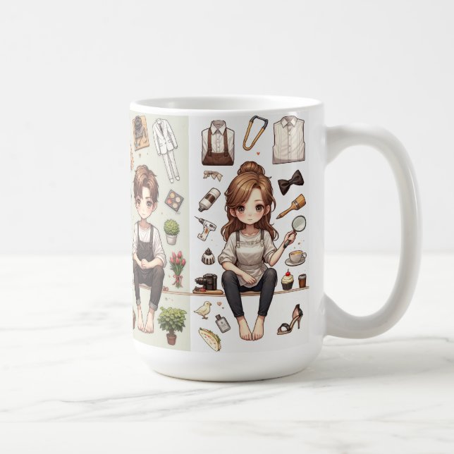 Taza De Café El hombre, la mujer nunca. 1 mugre (Derecha)