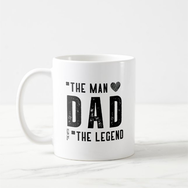 Taza De Café El Hombre Papá La Leyenda (Izquierda)