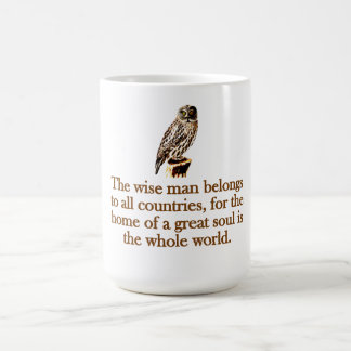 Taza De Café El Hombre Sabio Pertenece A Todos Los Países