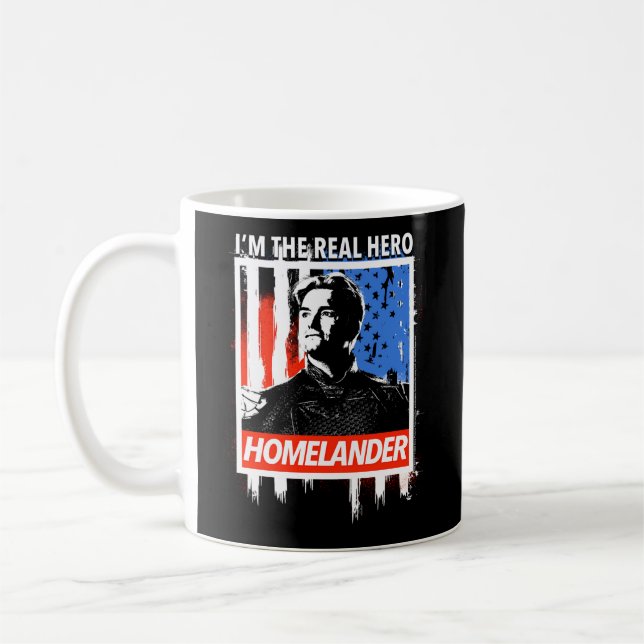 Taza De Café El Homelander Soy La Bandera Estadounidense Real (Izquierda)