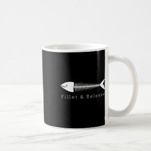 Taza De Café El Humor Del Pescador De Pesca Tee Filet Y Relea