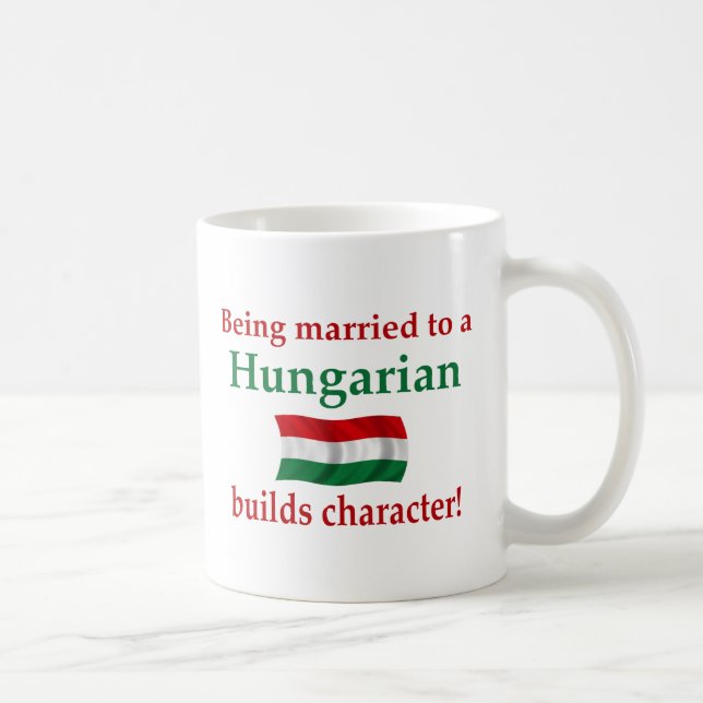 Taza De Café El húngaro construye el carácter (Derecha)