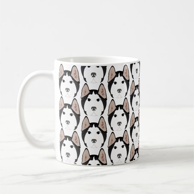 Taza De Café El Husky Siberiano en Mug (Izquierda)