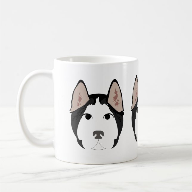 Taza De Café El Husky Siberiano en Mug (Izquierda)