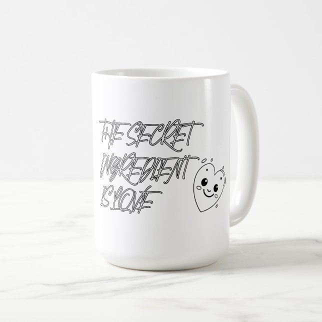 Taza De Café El ingrediente secreto es AMOR (Anverso derecho)