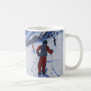 Taza De Café El instructor Mottaret del esquí