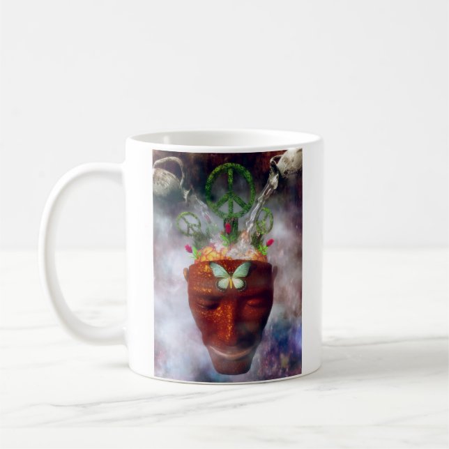 Taza De Café El intentar crecer paz interior (Izquierda)