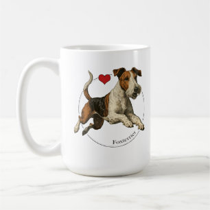 Taza De Café El intrépido perro de la tierra: Fox Terrier clási
