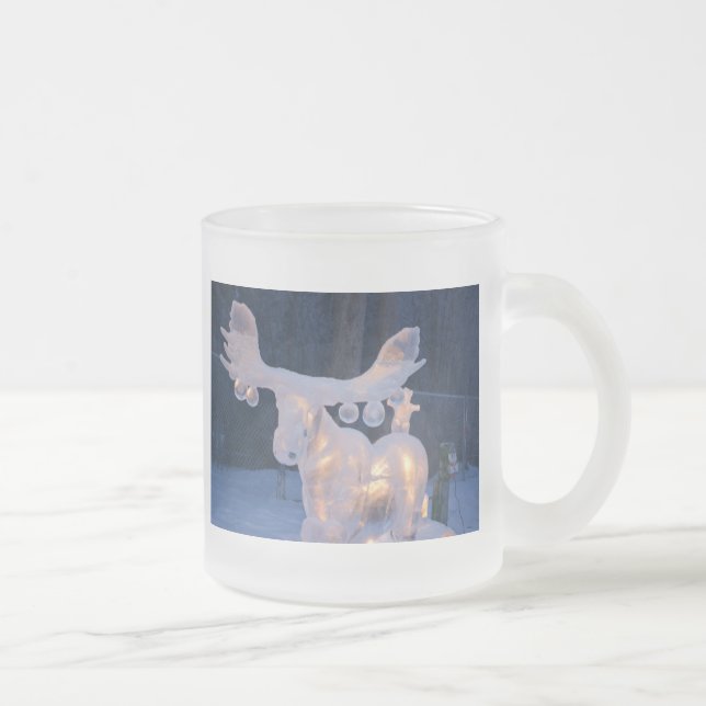 Taza De Café El invierno congelado nieve de la escultura de (Derecha)