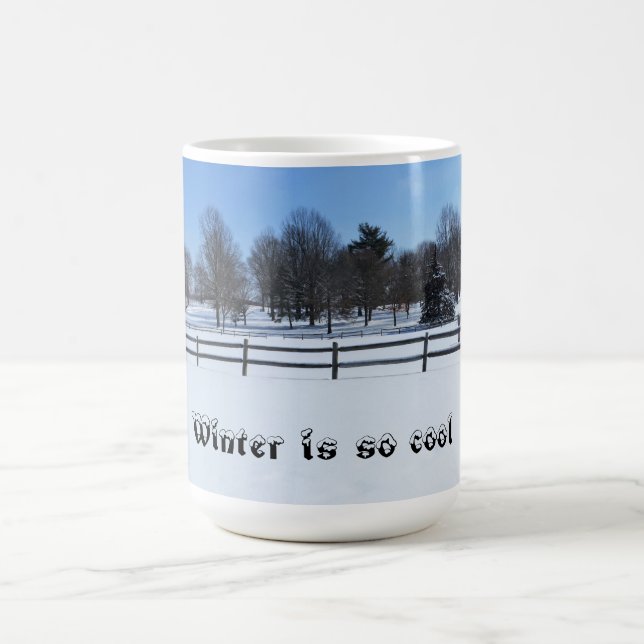 Taza De Café El invierno es genial - cerdo (Centro)