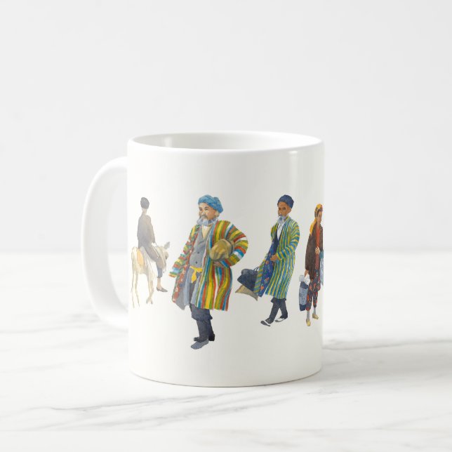 Taza De Café El ir a comercializar - Asia Central (Anverso izquierdo)