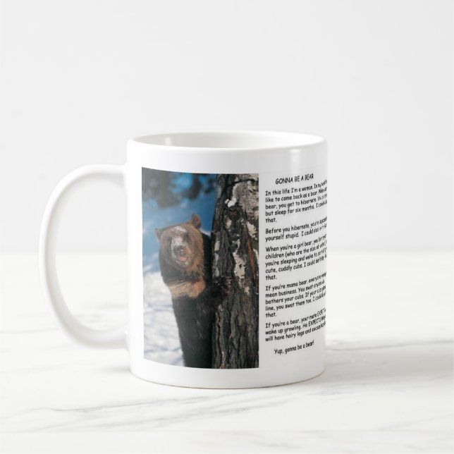 Taza De Café El ir a ser un oso (Izquierda)