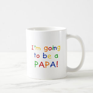 Taza De Café El ir a ser una papá - colores primarios