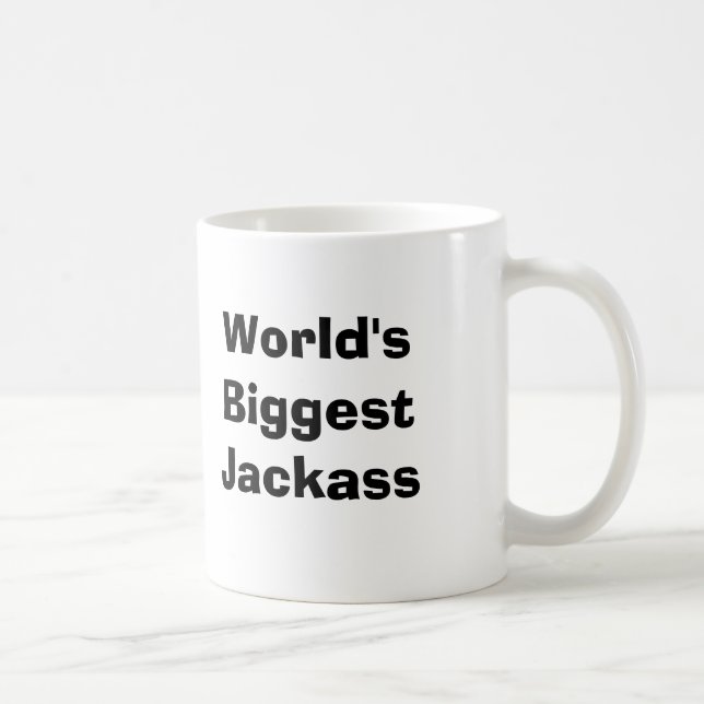 Taza De Café El Jackass más grande del mundo (Derecha)